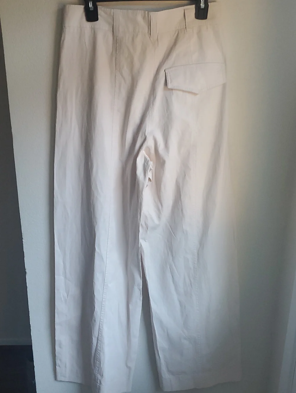 COS High Rise Wide Leg Linen Pants Trouser Size 6 Ivory Minimal Neutral NWOT
